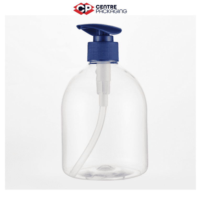 CP-SL-14 SCREW LOCK LOTION PUMP IN BLUE WITH CENTRE PACKAGING