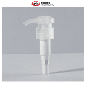 CP SL 40 Screw Lock Lotion Pump in white with Centre Pacackaging Logo