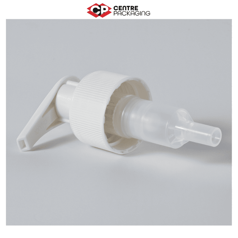 CP SL 44 - Screw Lock Lotion Pump White Centre Packaging Logo