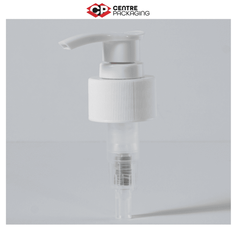 CP SL 44 - Screw Lock Lotion Pump White Centre Packaging Logo